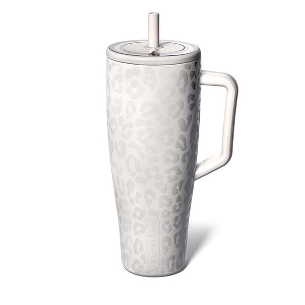 Brumate 40oz Era Handled Tumbler in Onyx Leopard