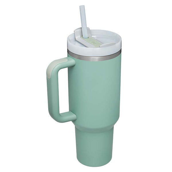 NEW Never Used EUCALYPTUS Stanley Adventure Quencher Travel Tumbler Straw  Cup 40 Oz in-stock Ready to Ship 