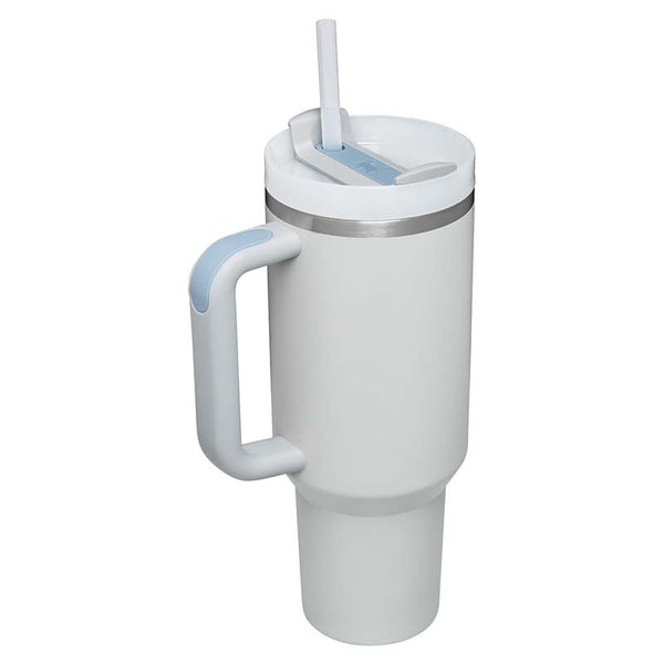 PJ's White 40 oz Handle Mug with Straw