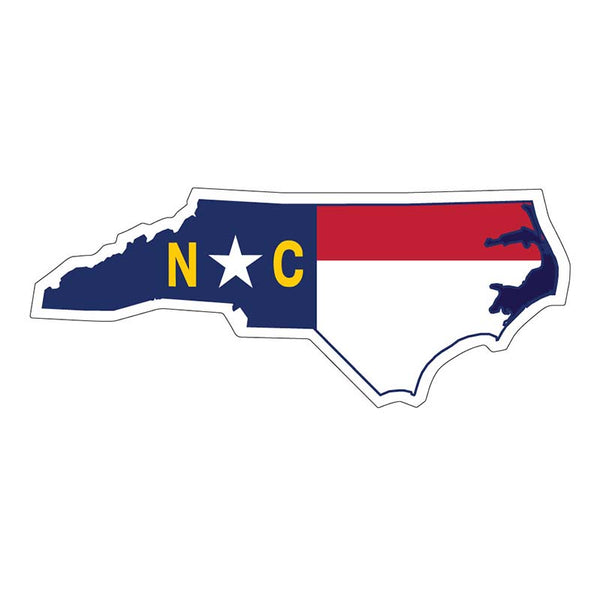 Sds Design Associates 6 Inch Nc Flag State Outline Decal 