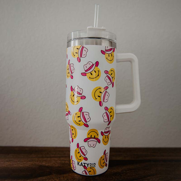 KatyDid Warped Checkerboard 40oz Mega Mug