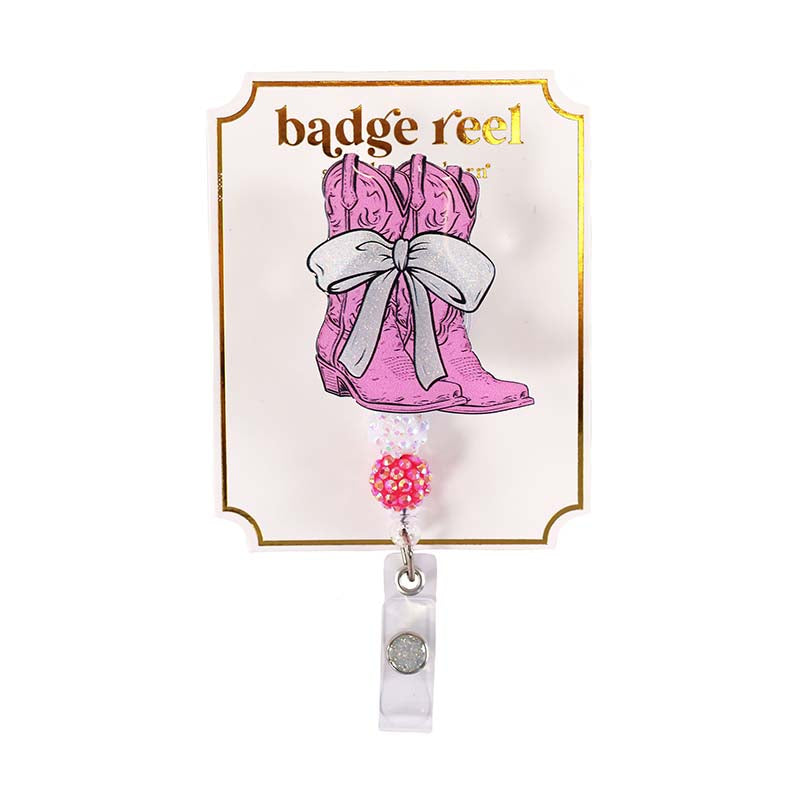 Badge Reel in boot