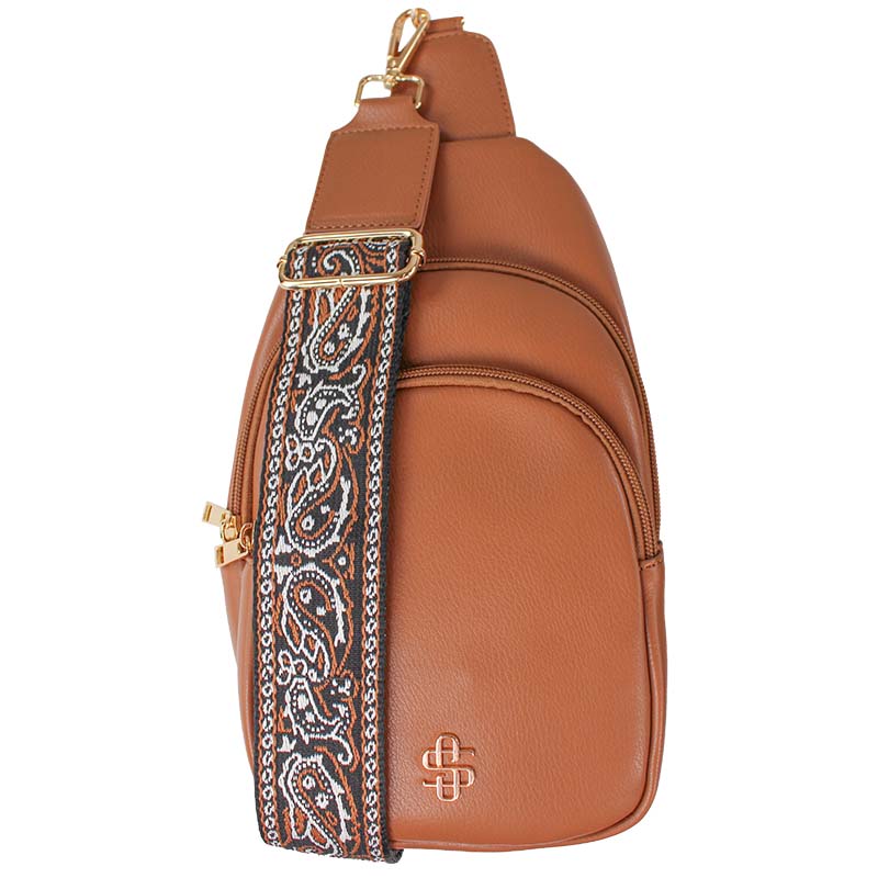 Simply Southern Leather Sling Bag Palmetto Moon