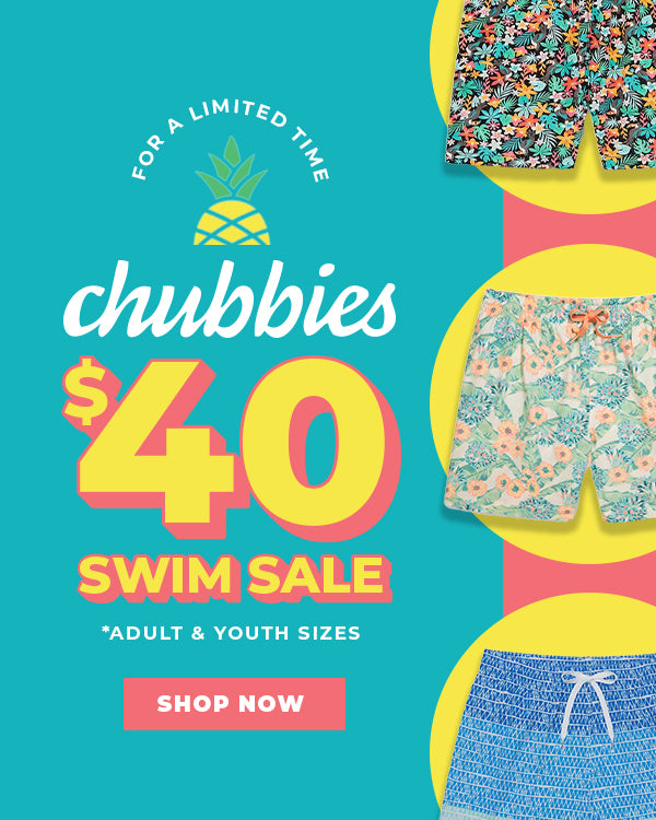 chubbies $40 swim sale