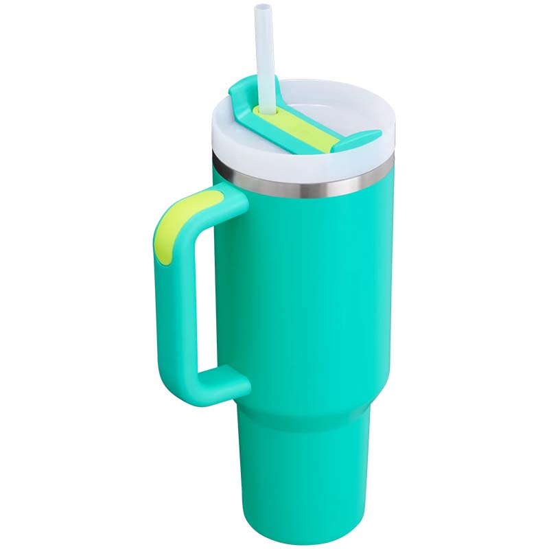 The 40oz Quencher H2.0 Flowstate™ Tumbler in Tropical Teal