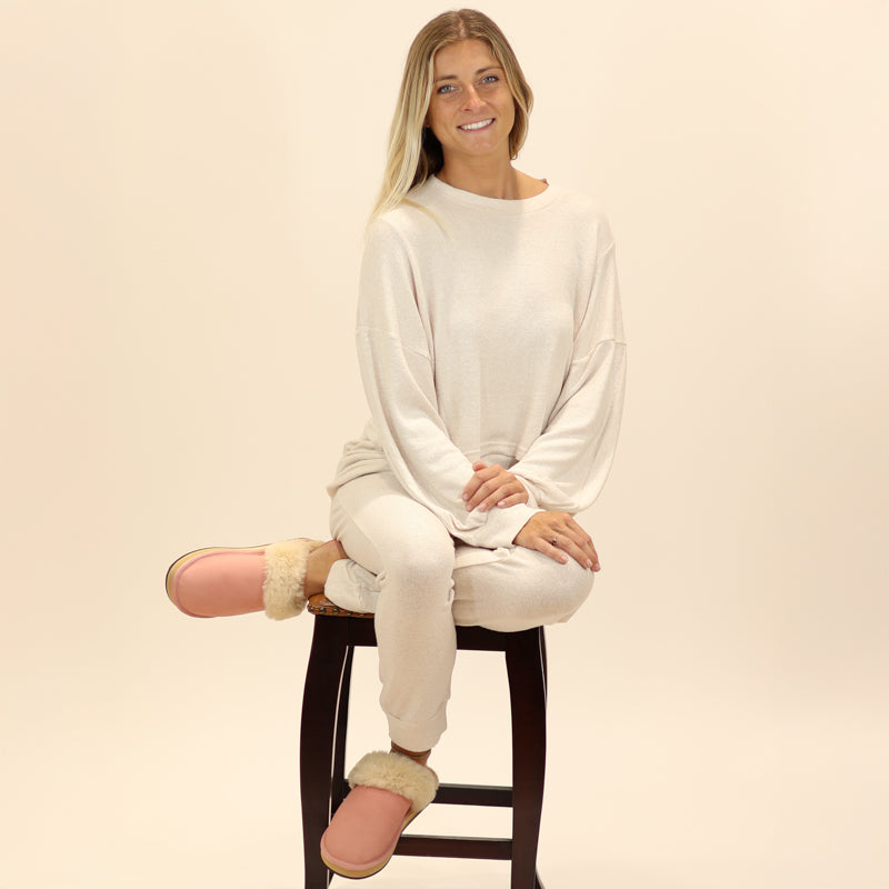 Hilo Hacci Long Sleeve Top in Oat