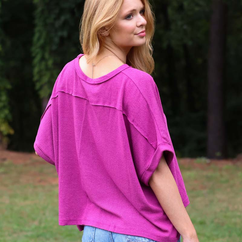 Dolman Sleeve Boxy Top