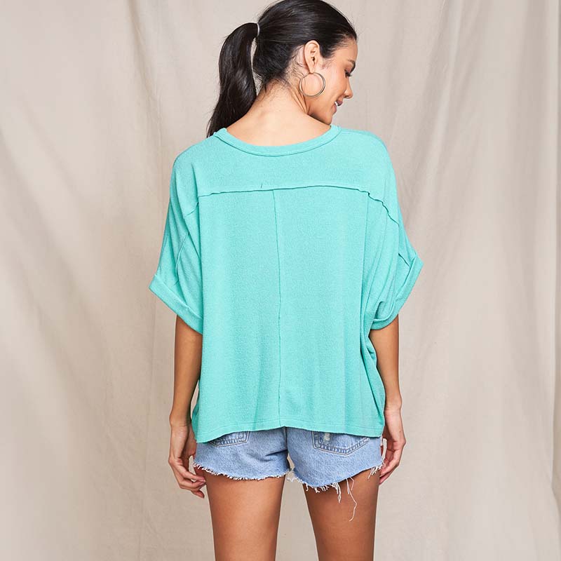 Dolman Sleeve Boxy Top