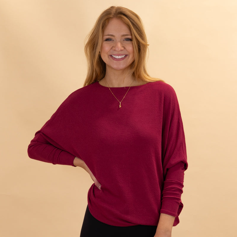 Long Sleeve Cocoon Top