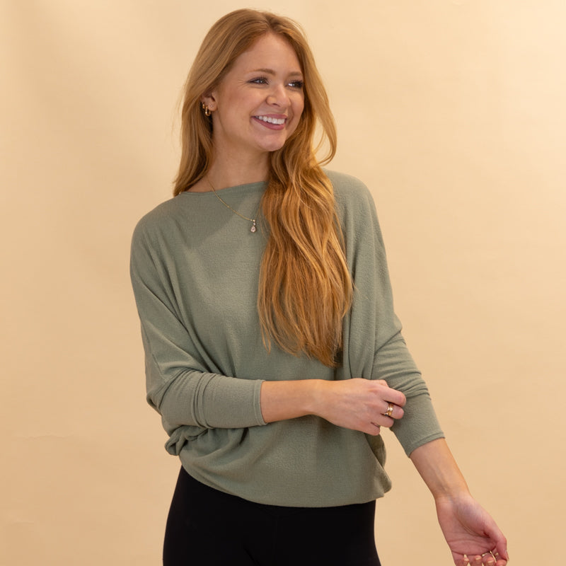 Long Sleeve Cocoon Top