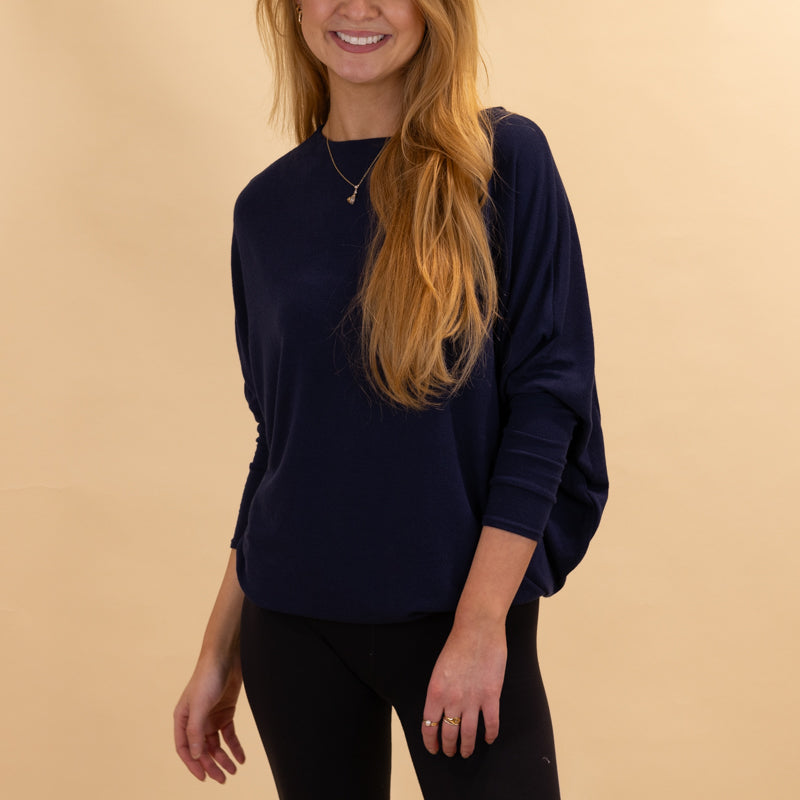 Long Sleeve Cocoon Top