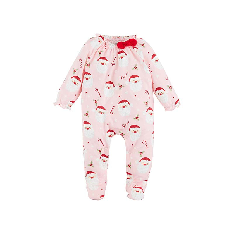 Baby Pink Santa Glow Onesie