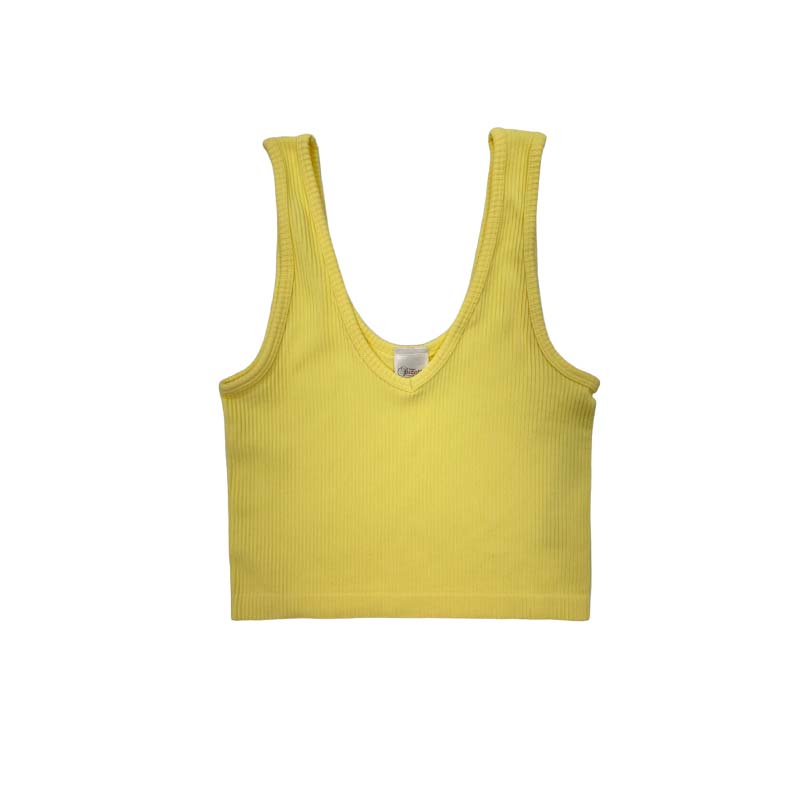 Youth Ribbed Cropped Tank