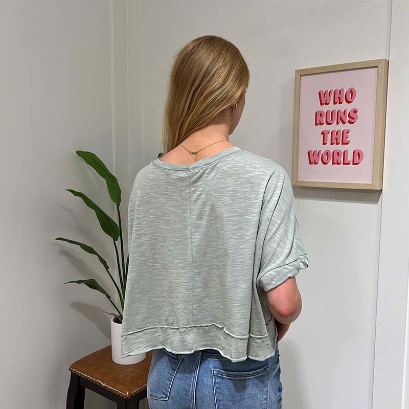 One Pocket Crop Tee