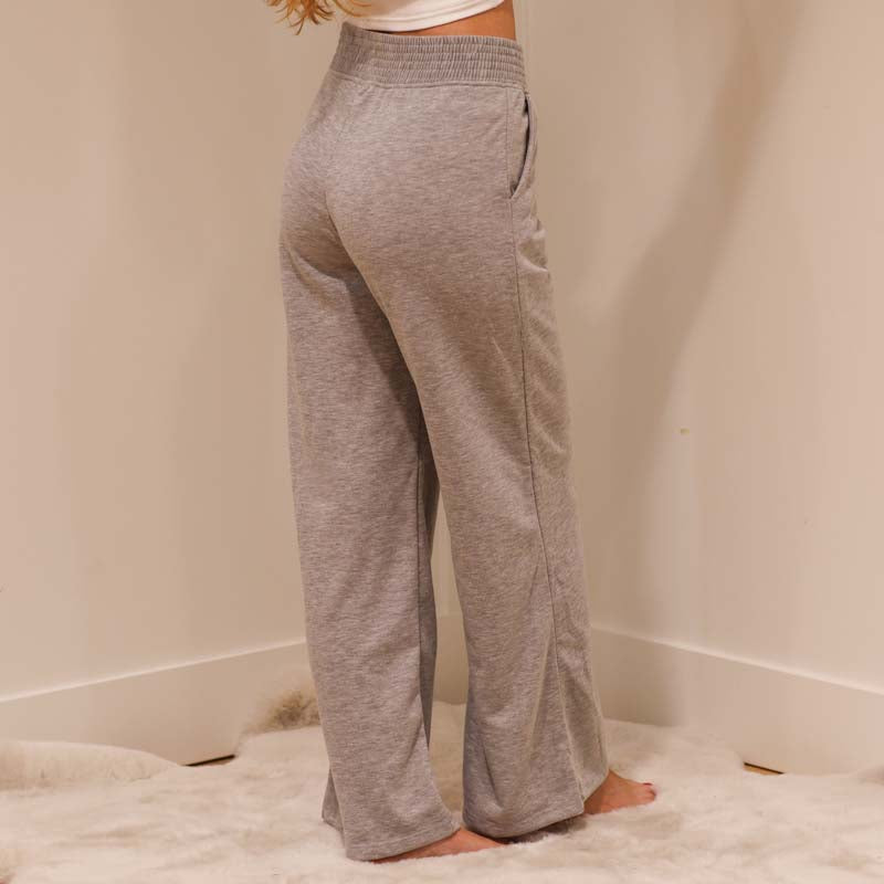 V Waist Lounge Pant in Grey