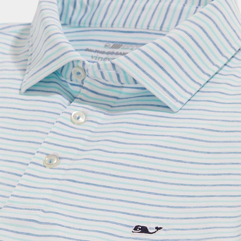 Shop Tri-Color Bradley Stripe Sankaty Polo at vineyard vines