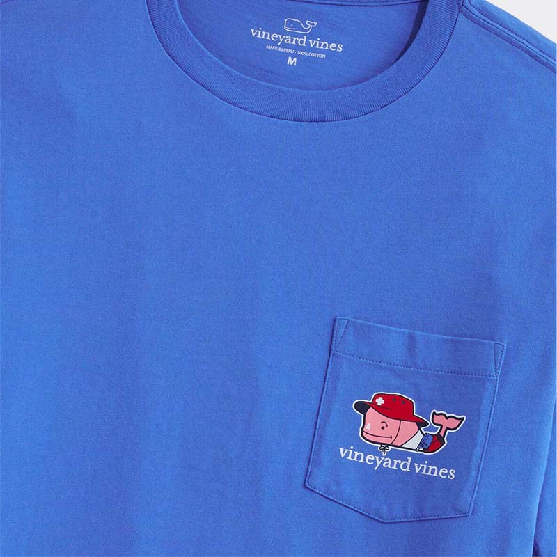  vineyard vines Girls' Elf Whale Long-Sleeve Pocket Tee