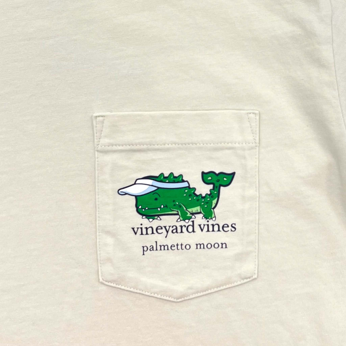Golf Gator Whale Short Sleeve T-Shirt in Stone