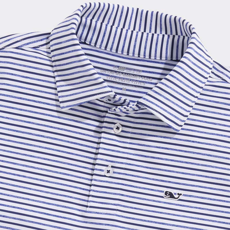 Shop Tri-Color Bradley Stripe Sankaty Polo at vineyard vines