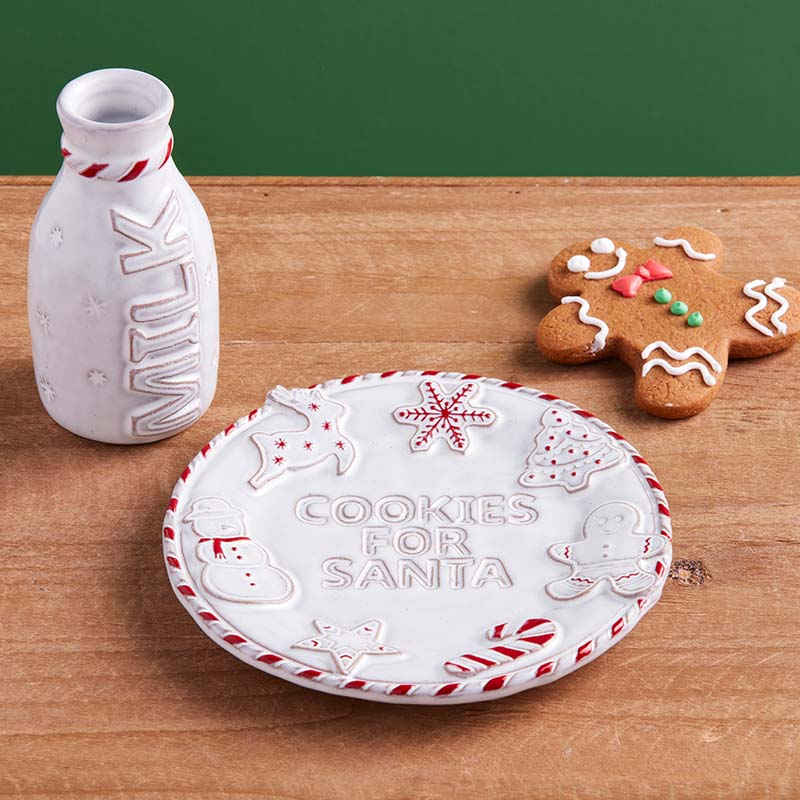 Gingerbread Milk Santa 2 Piece Set