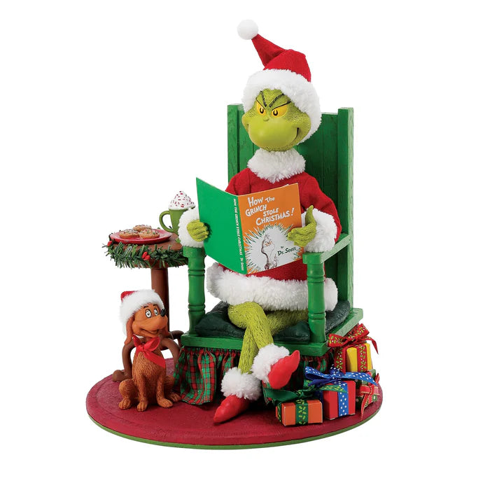 Grinch Bedtime Story Figurine