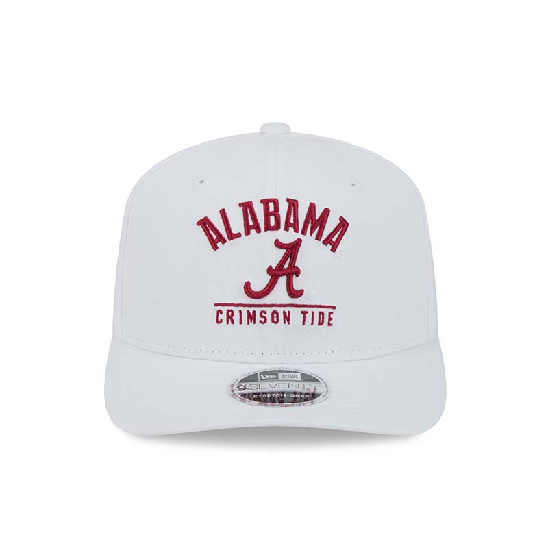 Front shot of New Era 9SEVENTY Alabama Crimson Tide Stretch Snap Hat