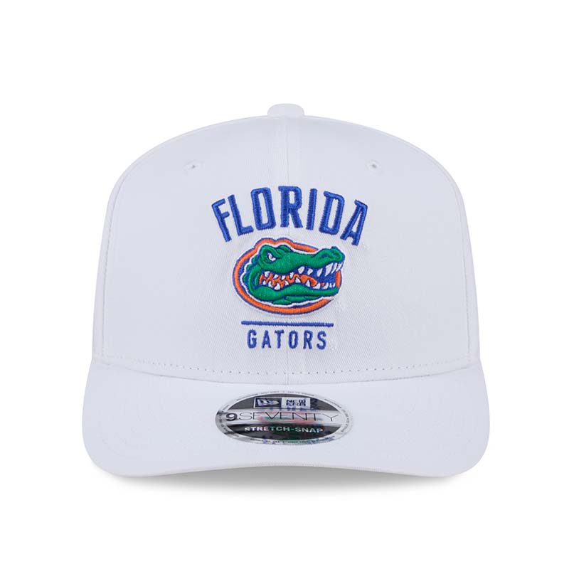 Front shot of New Era 9SEVENTY UF Gators Stretch Snap Hat