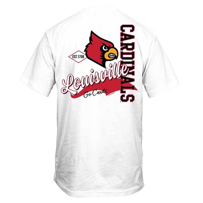 Louisville Cardinals Women's Shirt Size Large Red Long Sleeve UL Cards 1798