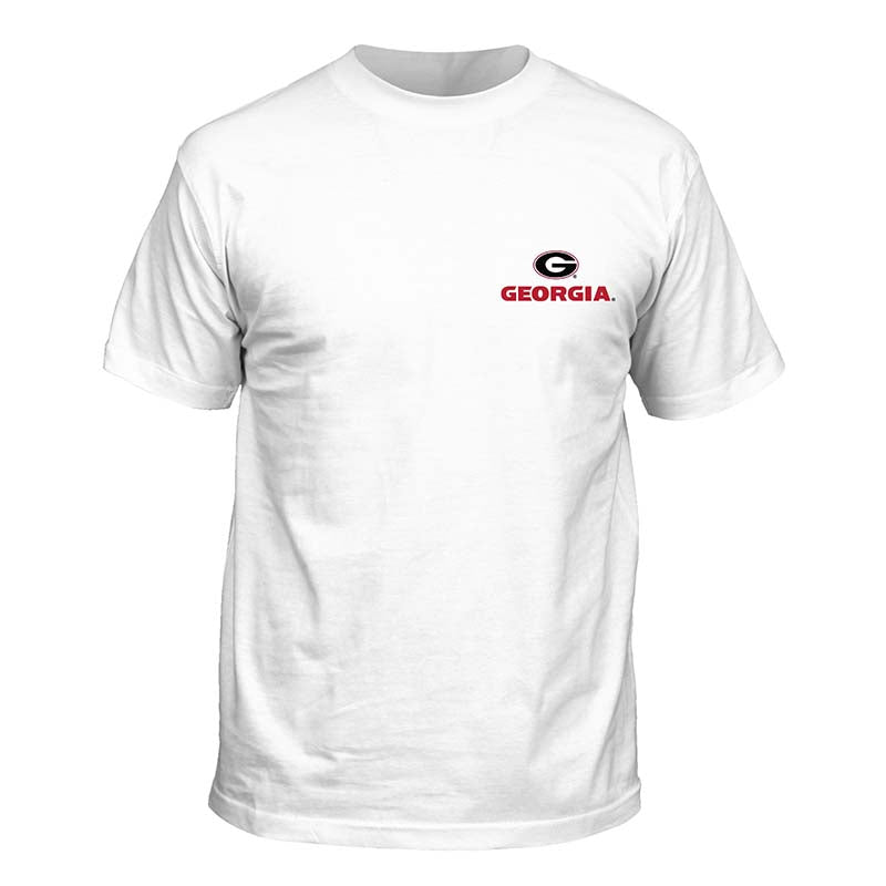 UGA Drawn Field Mascot Short Sleeve T-Shirt