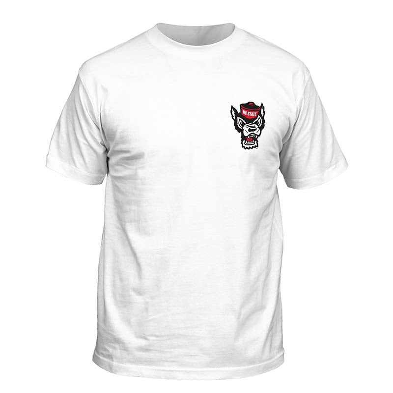 NC State Drawn Field Mascot Short Sleeve T-Shirt