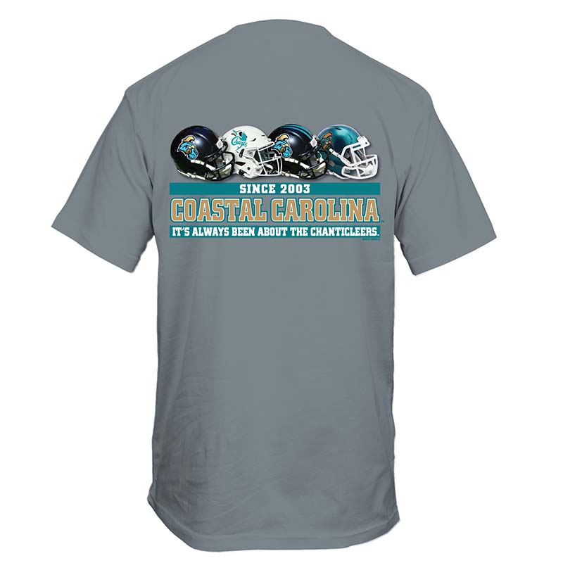 CCU Past and Present Helmets Short Sleeve T-Shirt