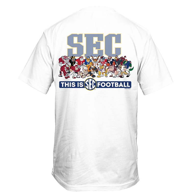 SEC Mascot Illustrations Short Sleeve T-Shirt