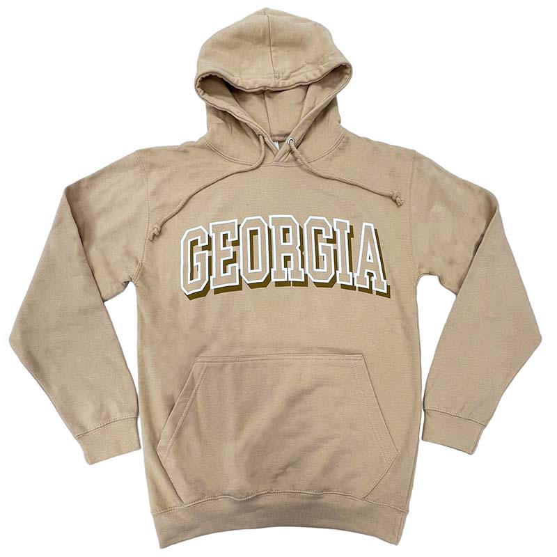 Georgia Two Toned Hoodie in Nude