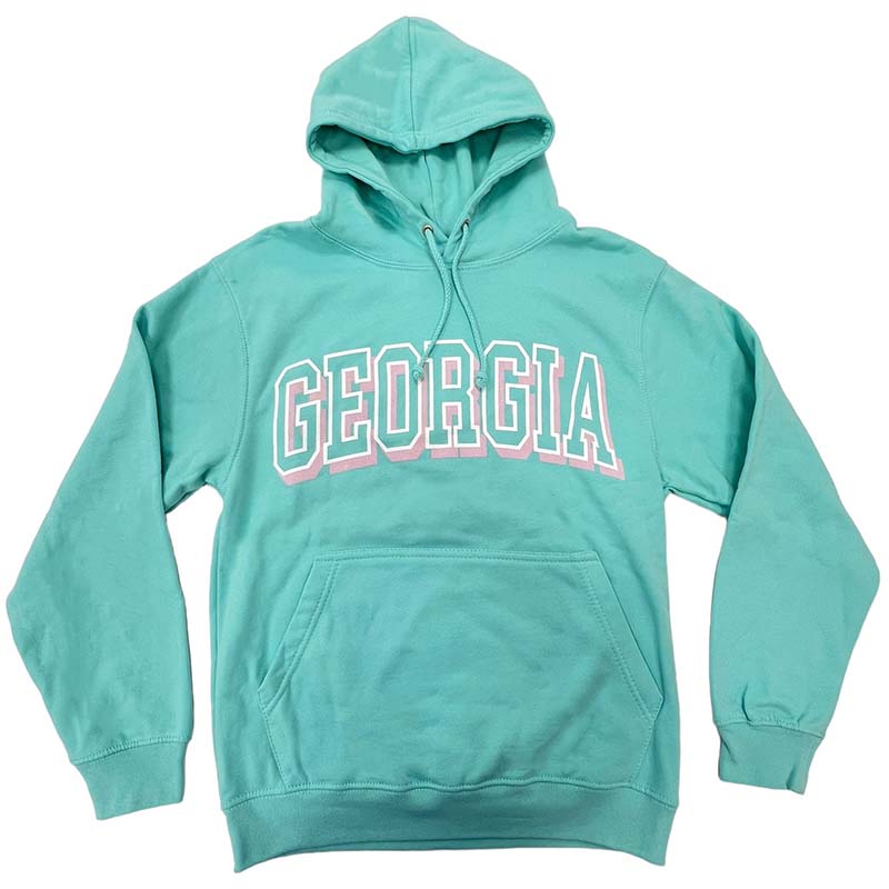 Georgia Two Toned Hoodie in Peppermint