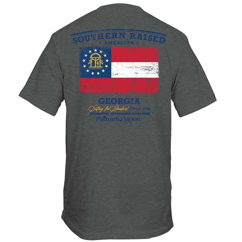 Palmetto Moon Georgia State Flag Short Sleeve T-Shirt