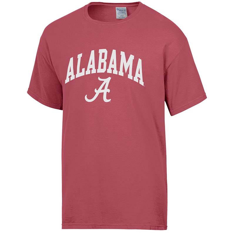 red alabama logo short sleeve t-shirt