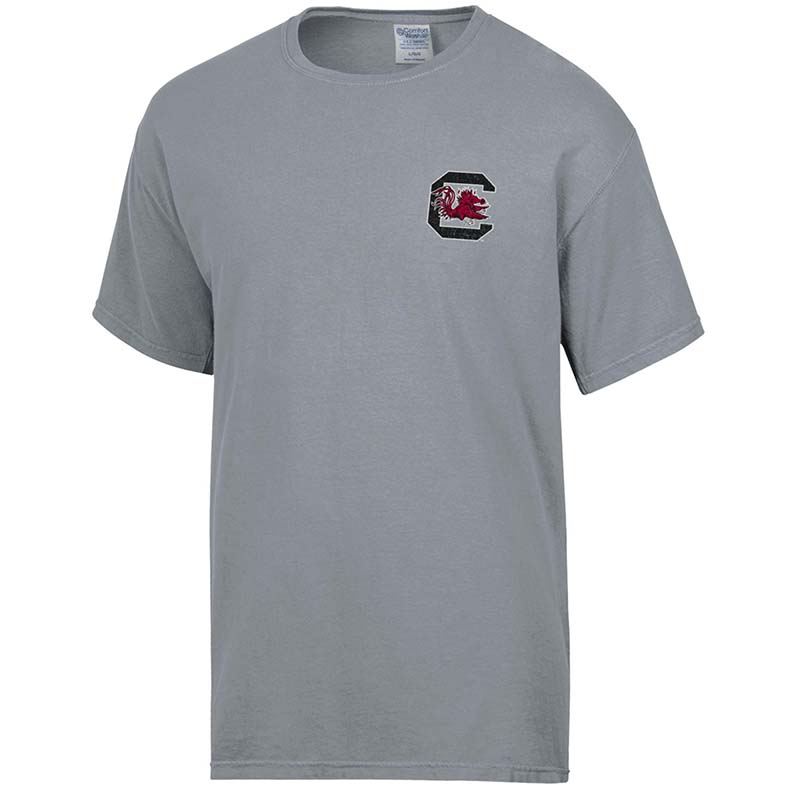 front of grey usc state of south carolina horizon gamecocks short sleeve shirt