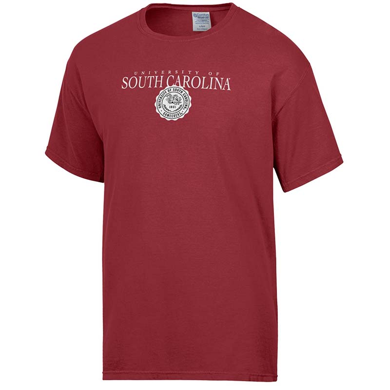 red usc seal short sleeve t shirt