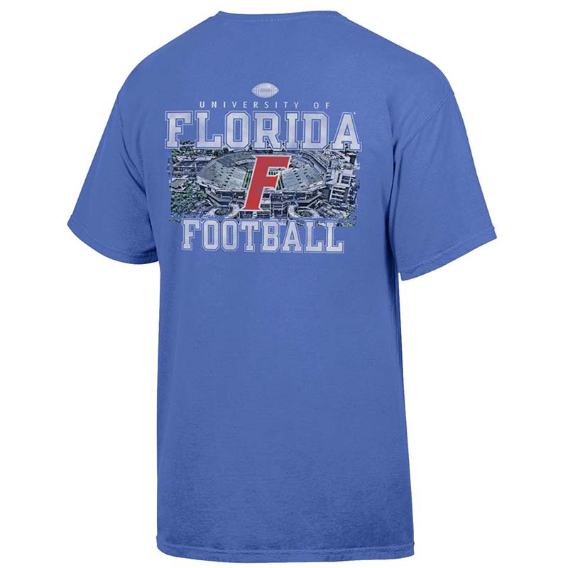 blue uf florida football stadium short sleeve t shirt