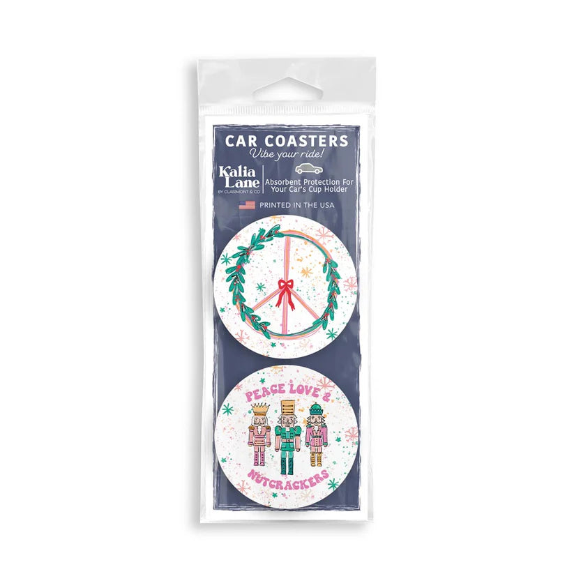 Nutcracker 2 Pack Car Coaster