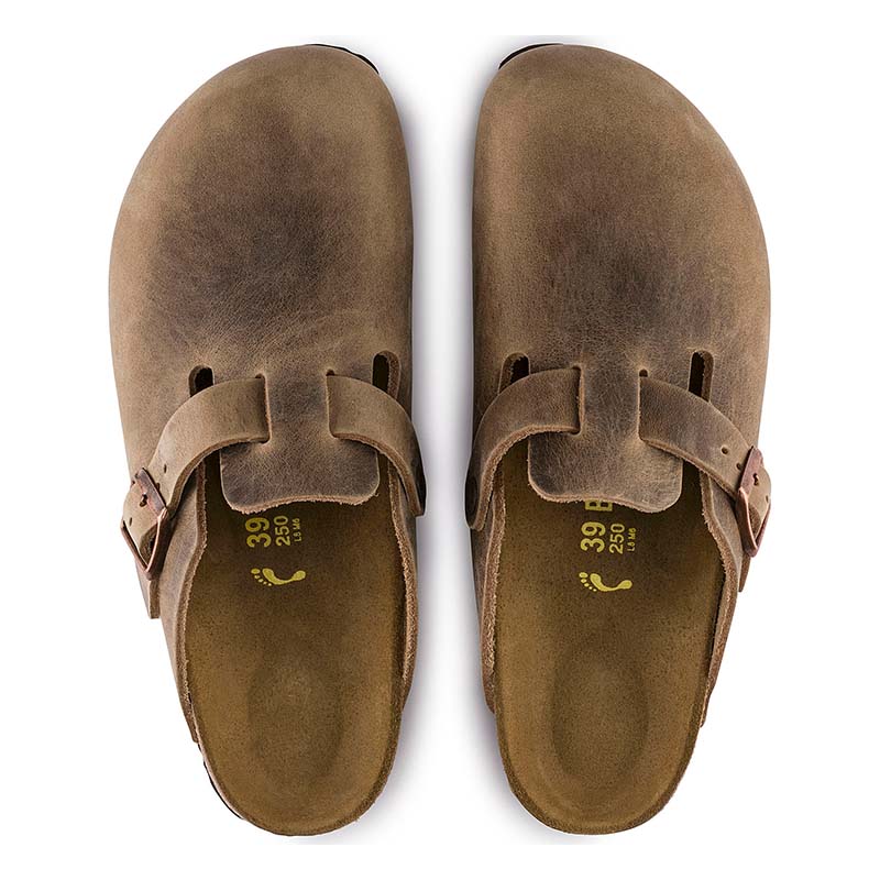 Women&#39;s Boston Oiled Leather Slip On Shoes in Tobacco