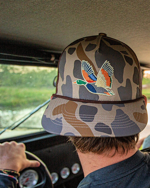 burlebo flying duck camo hat