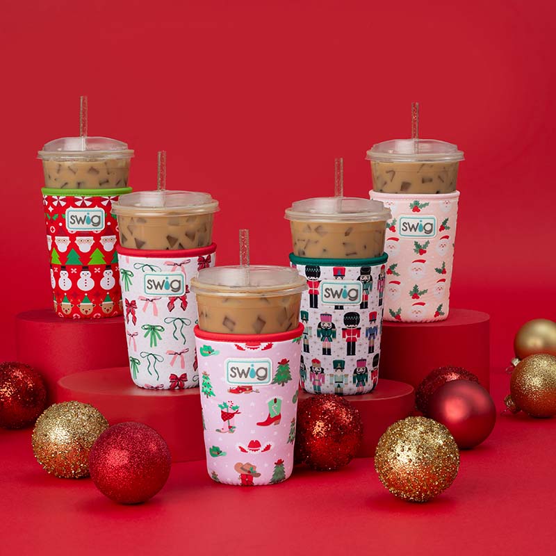 Howdy Holidays 22oz Iced Cup Coolie