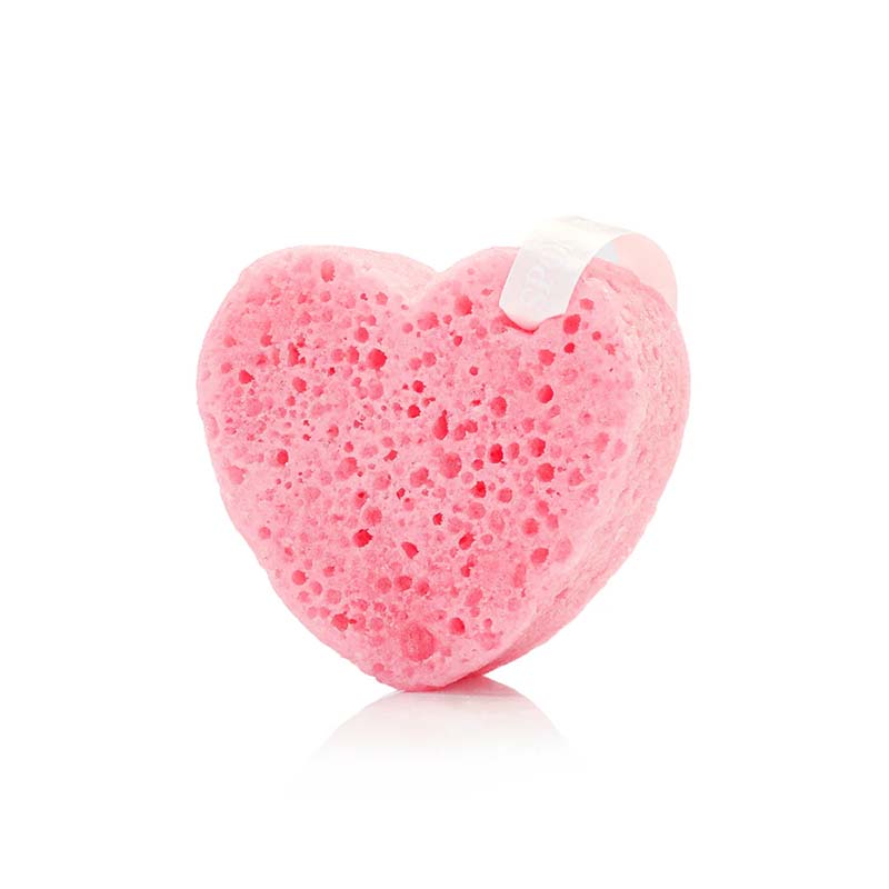 Pink Camellia Heart Shaped Body Buffer