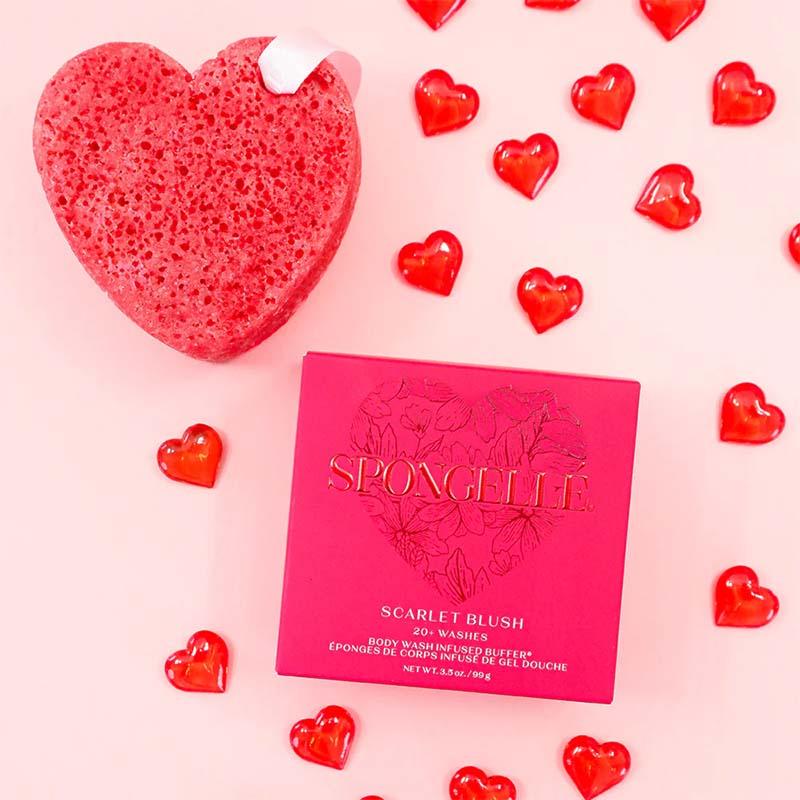 Scarlet Rose Heart Shaped Body Buffer