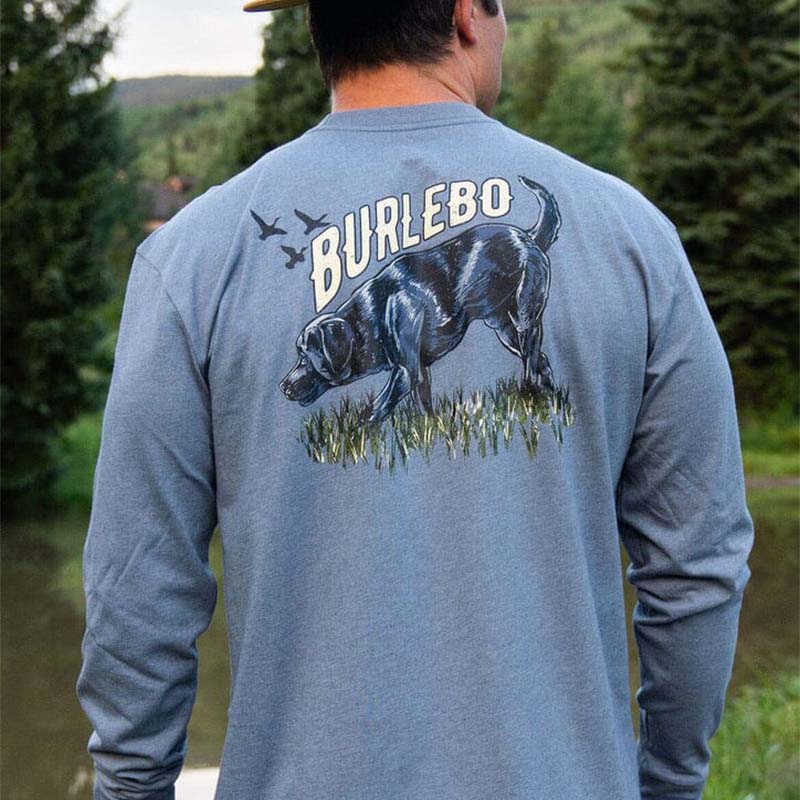 Burlebo Black Lab Dog Long Sleeve T-Shirt | Palmetto Moon