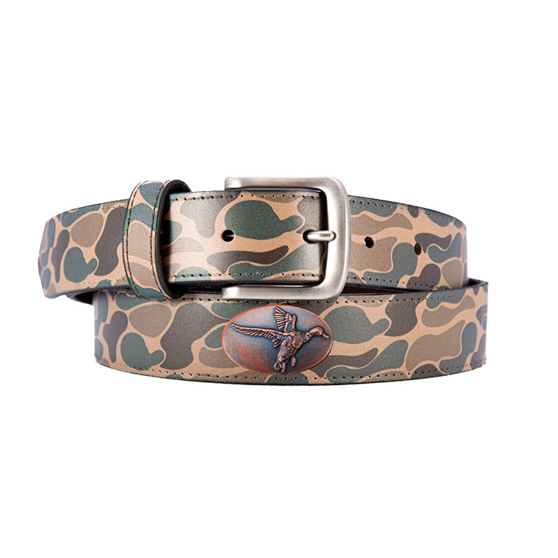 Camo Leather Belt