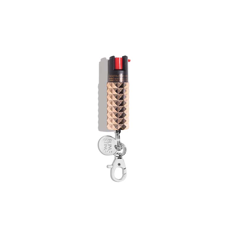 Bling Sting Studded Pepper Spray in Rose Gold