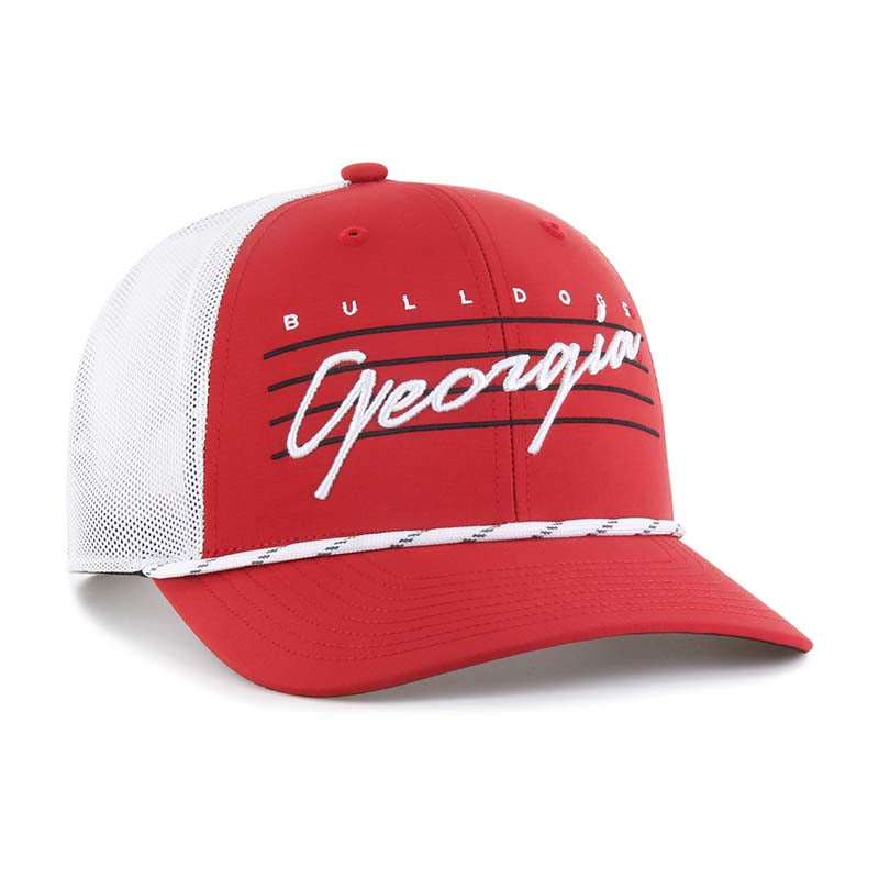 47 Brand Red UGA Downbreak Trucker Hat