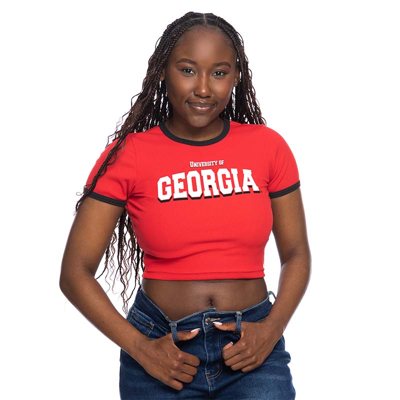 ZooZatz UGA Ringer Baby Tee